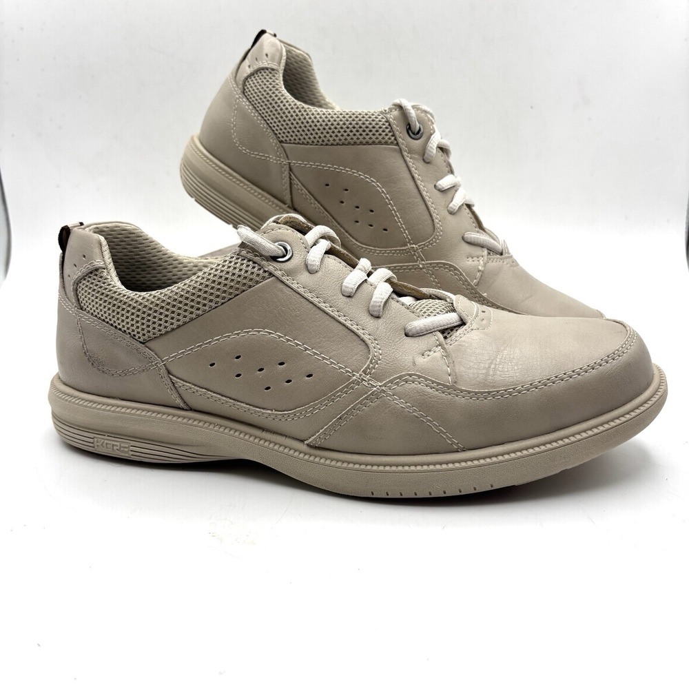 Nunn Bush Shoes Mens Sz 8.5M  Kore Beige Walking 84811-106 City Lace Up